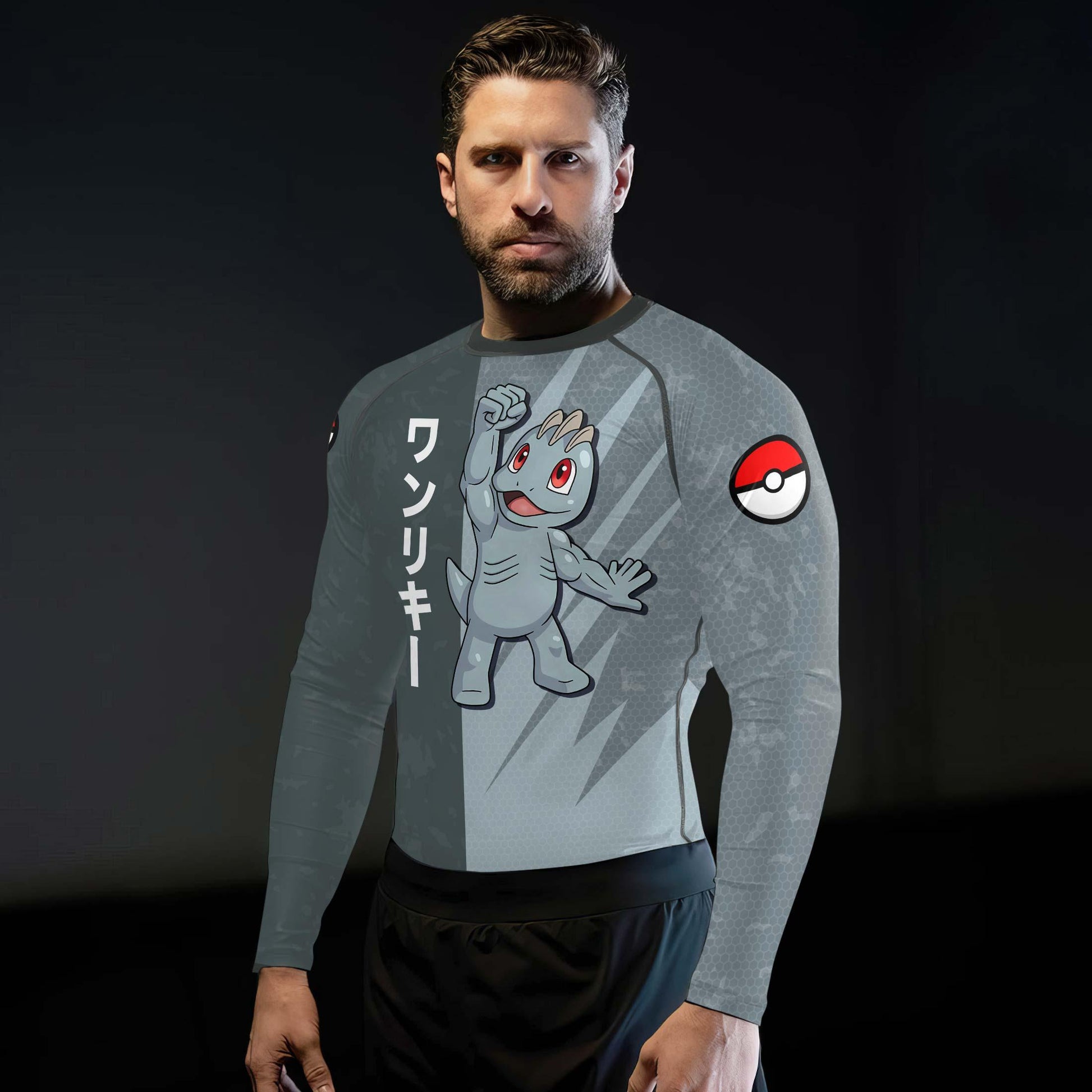 Pokemon Machop Rash Guard