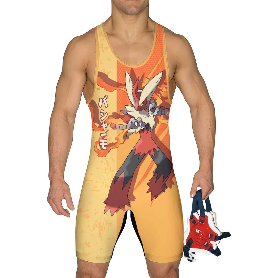 Pokemon Mega Blaziken Wrestling Singlet