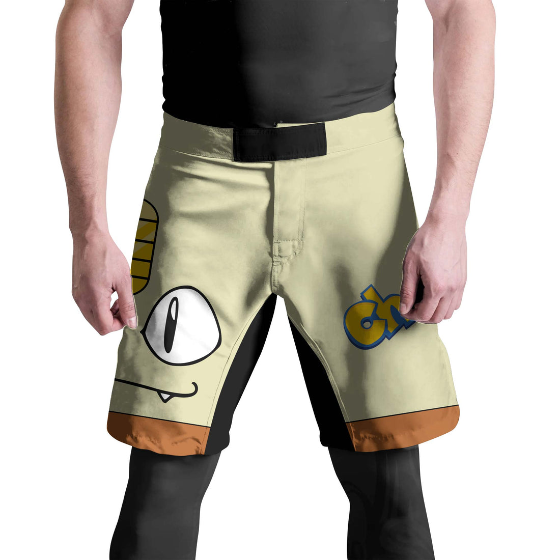 Pokemon Meowth Face Fight Shorts