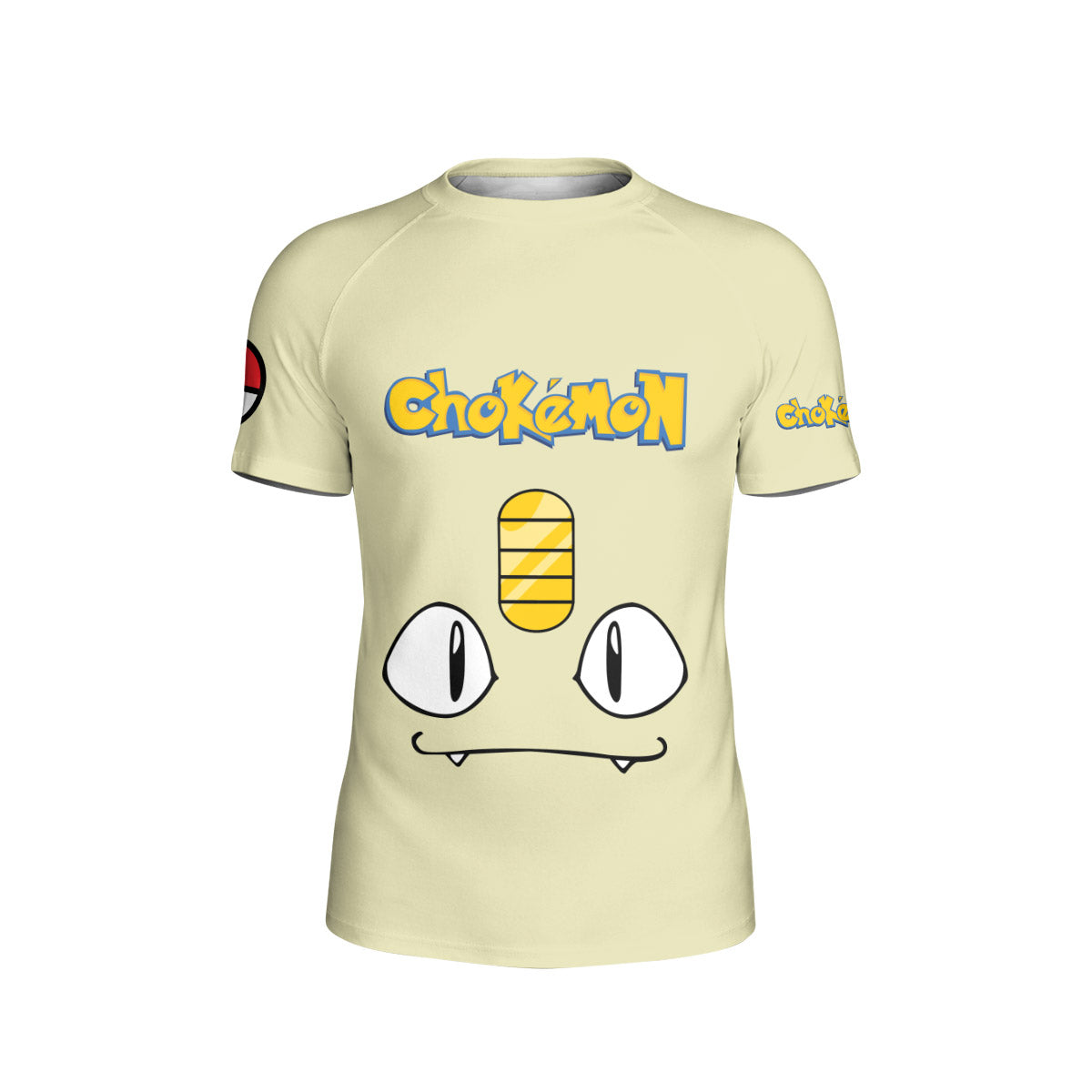 Pokemon Meowth Face Kids Rash Guard