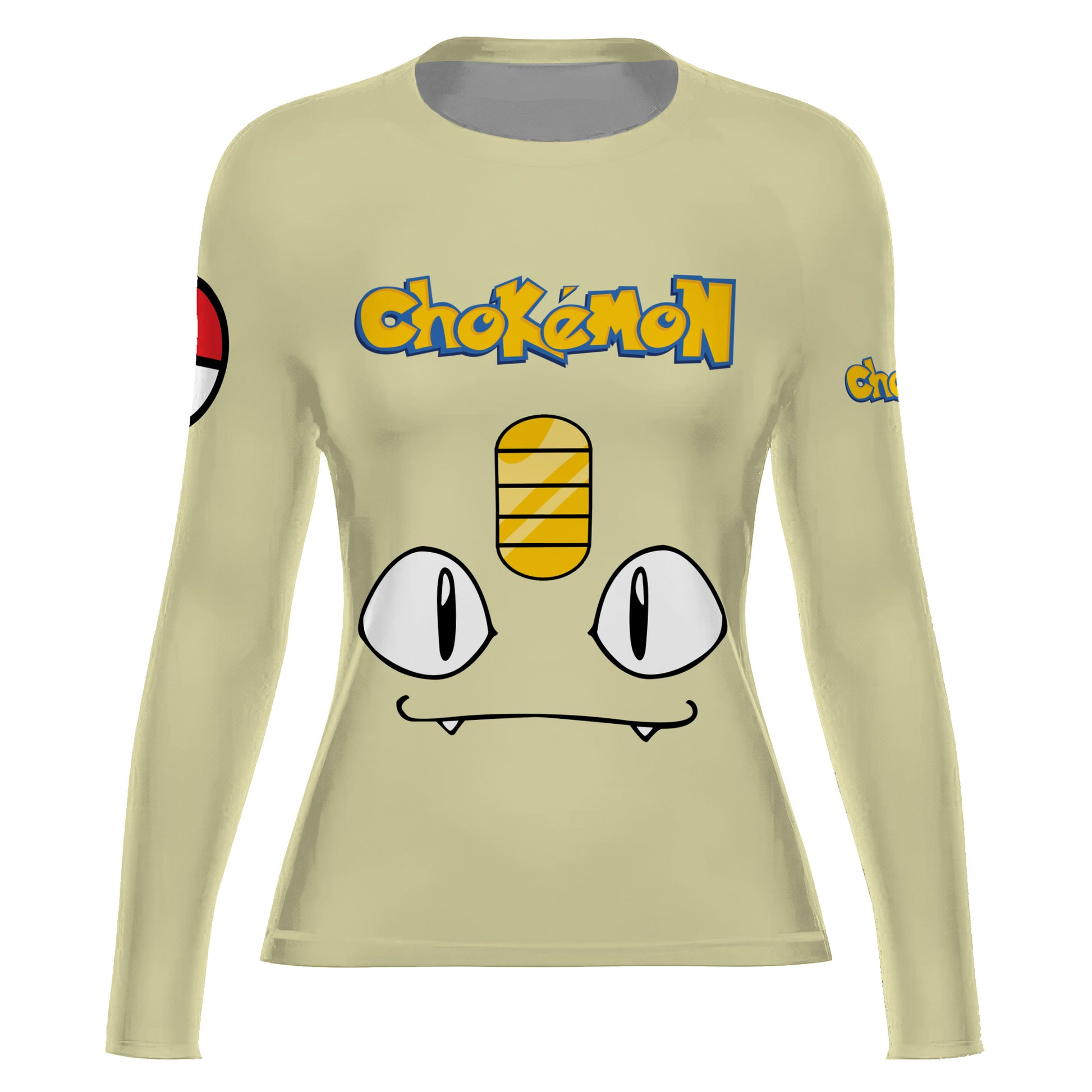 Pokemon Meowth Face Rash Guard