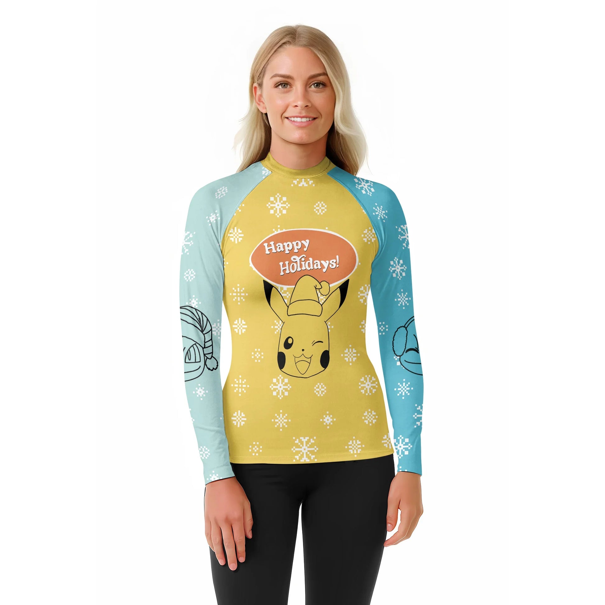Pokemon Merry Christmas Rash Guard