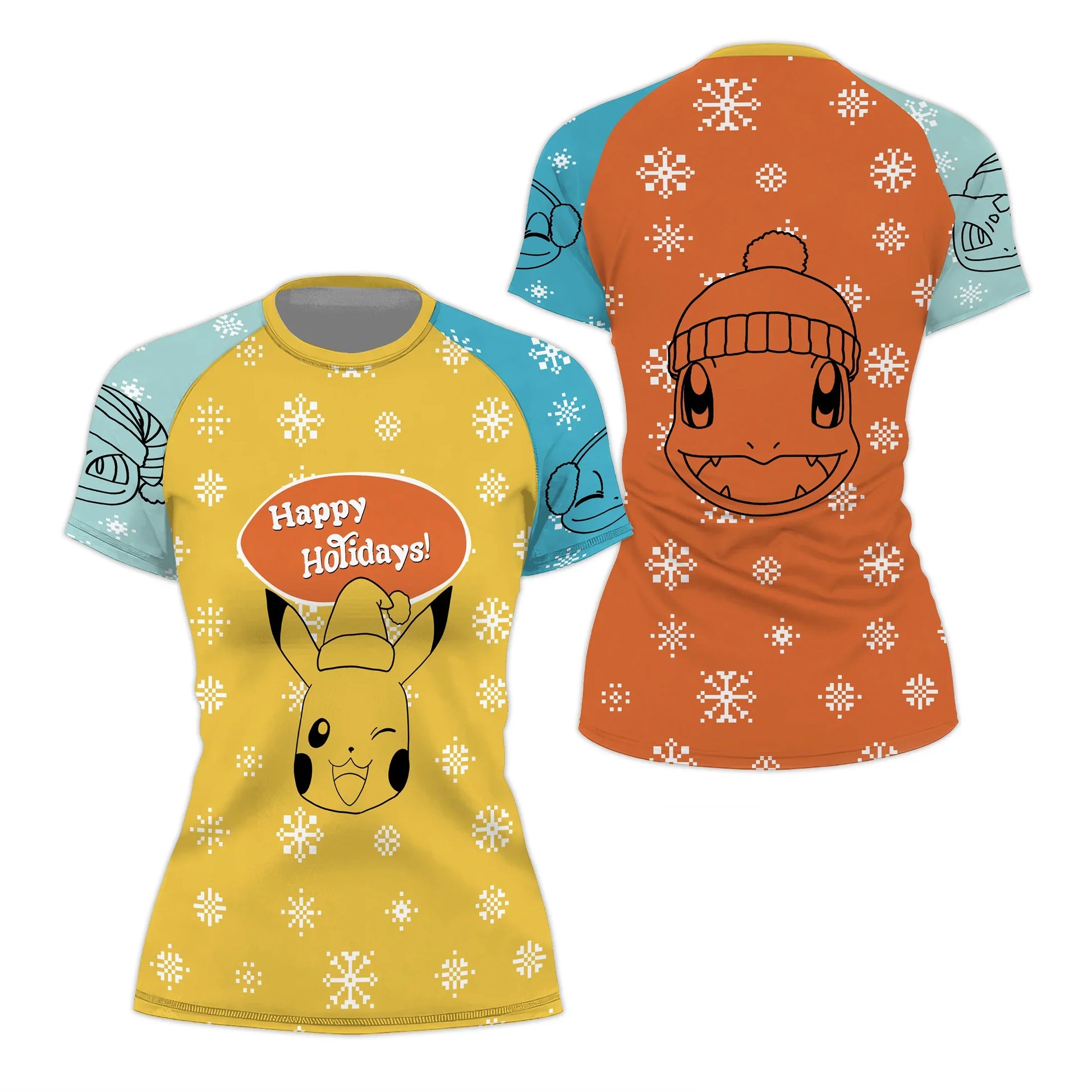 Pokemon Merry Christmas Rash Guard
