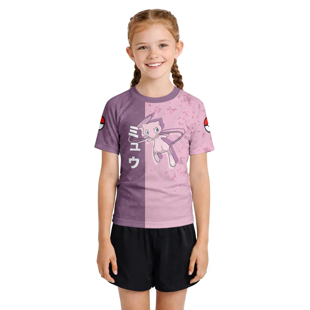 Pokemon Mew Creature Of God Kids Rash Guard