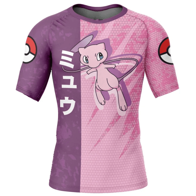 Pokemon Mew Creature Of God Rash Guard