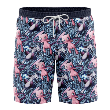 Pokemon Mew and Mewtwo Swim Trunks