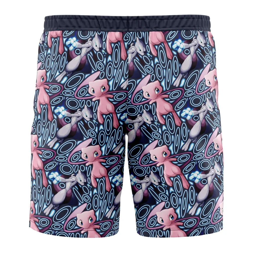 Pokemon Mew and Mewtwo Swim Trunks