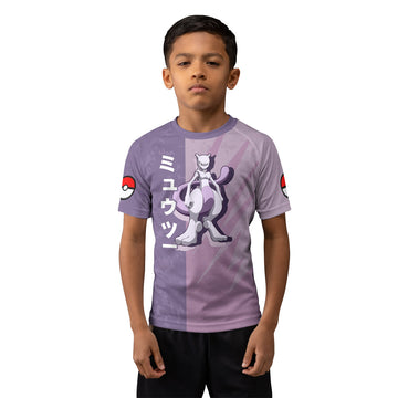 Pokemon Mewtwo Artificial Pokemon Kids Rash Guard