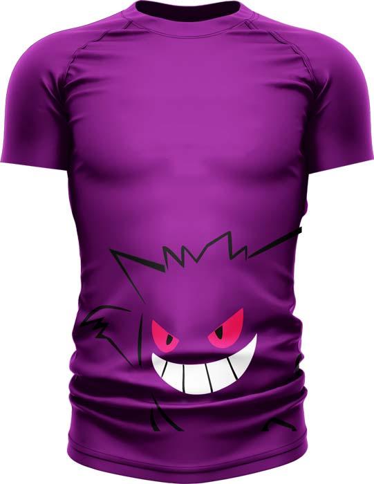 Pokemon Mischievous Gengar Short Sleeve Rash Guard