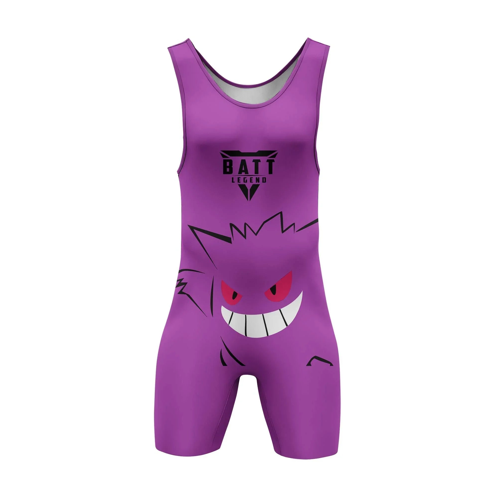 Pokemon Mischievous Gengar Wrestling Singlet | Powerlifting