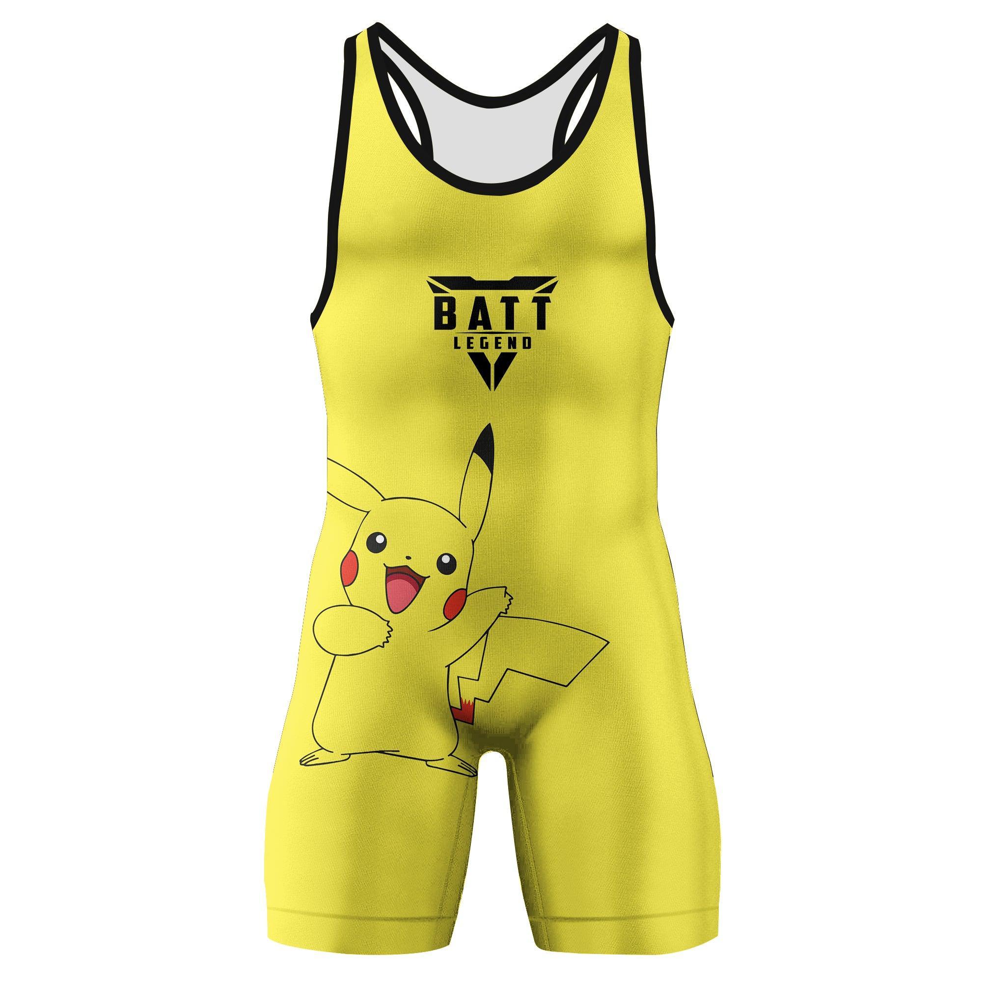 Pokemon Pikachu Wrestling Singlet | Powerlifting Tournament