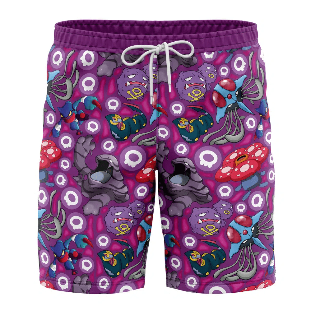 Pokemon Poison Type Swim Trunks