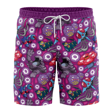 Pokemon Poison Type Swim Trunks