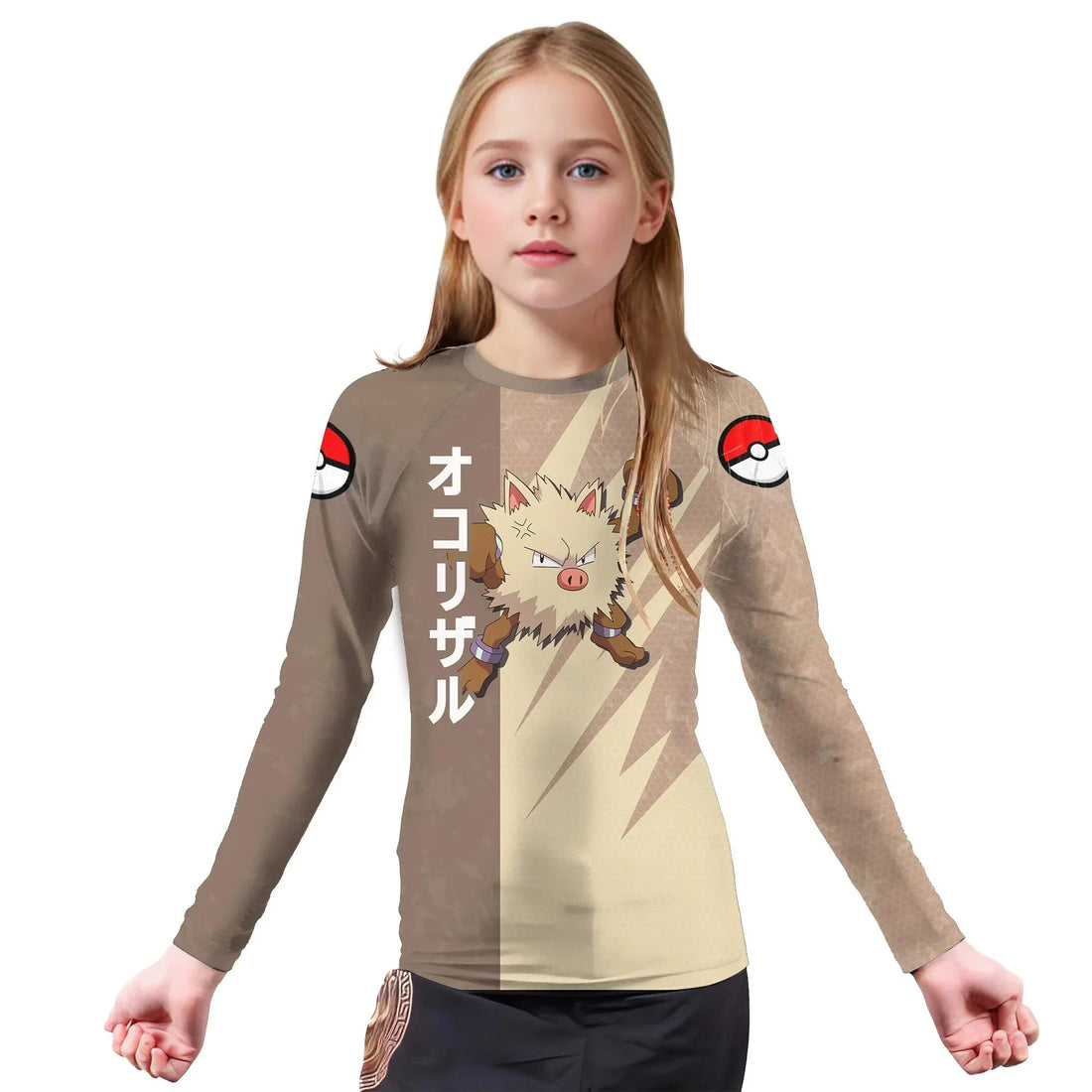 Pokemon Primeape Kids Rash Guard