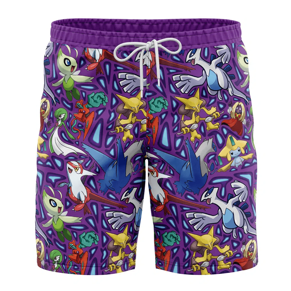 Pokemon Psychic Type Swim Trunks