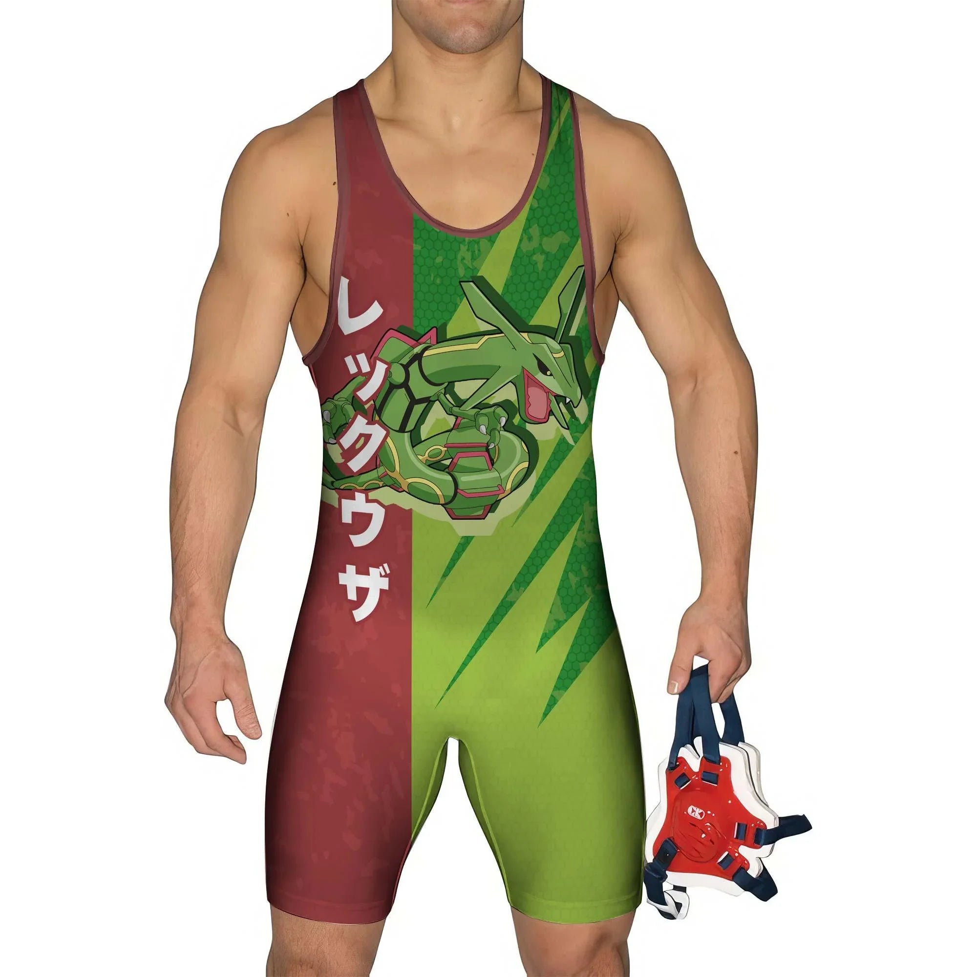 Pokemon Rayquaza Wrestling Singlet | Powerlifting Tournament