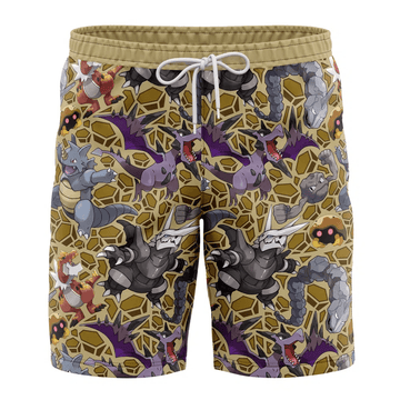 Pokemon Rock Type Swim Trunks