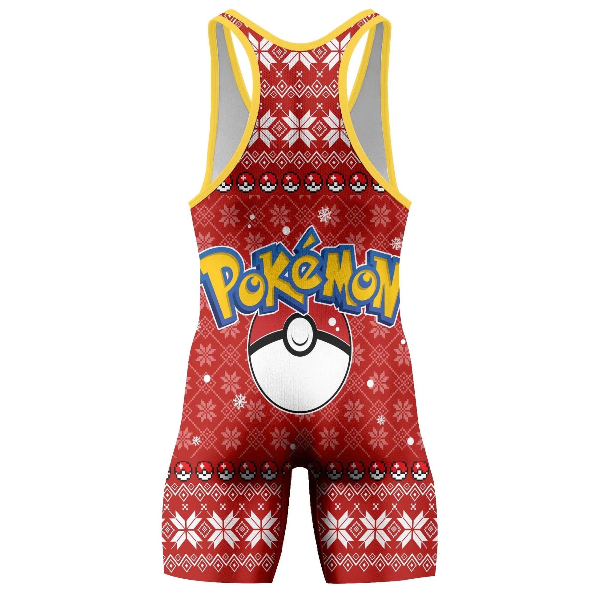 Pokemon Santa Pikachu Wrestling Singlet