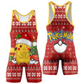 Pokemon Santa Pikachu Wrestling Singlet