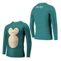 Pokemon Snorlax Face Kids Rash Guard