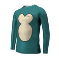 Pokemon Snorlax Face Kids Rash Guard