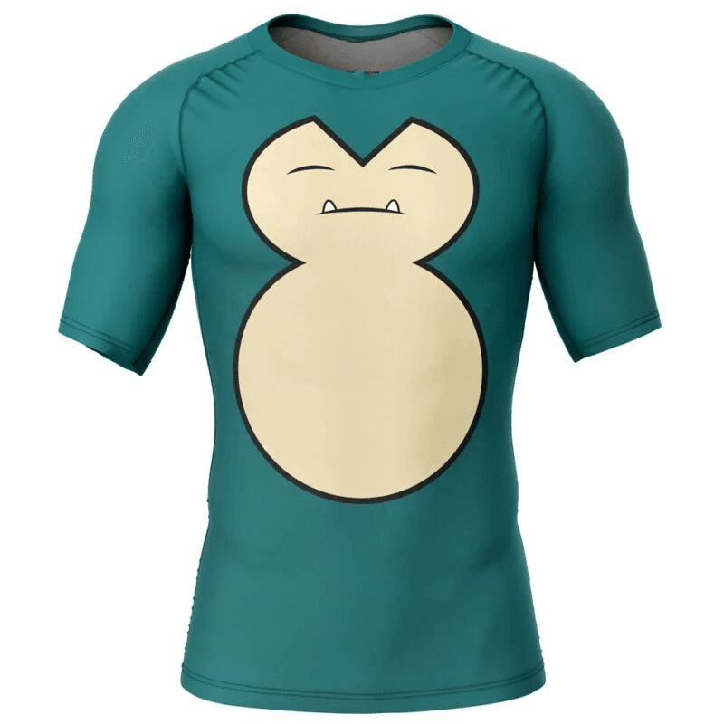 Pokemon Snorlax Face Rash Guard