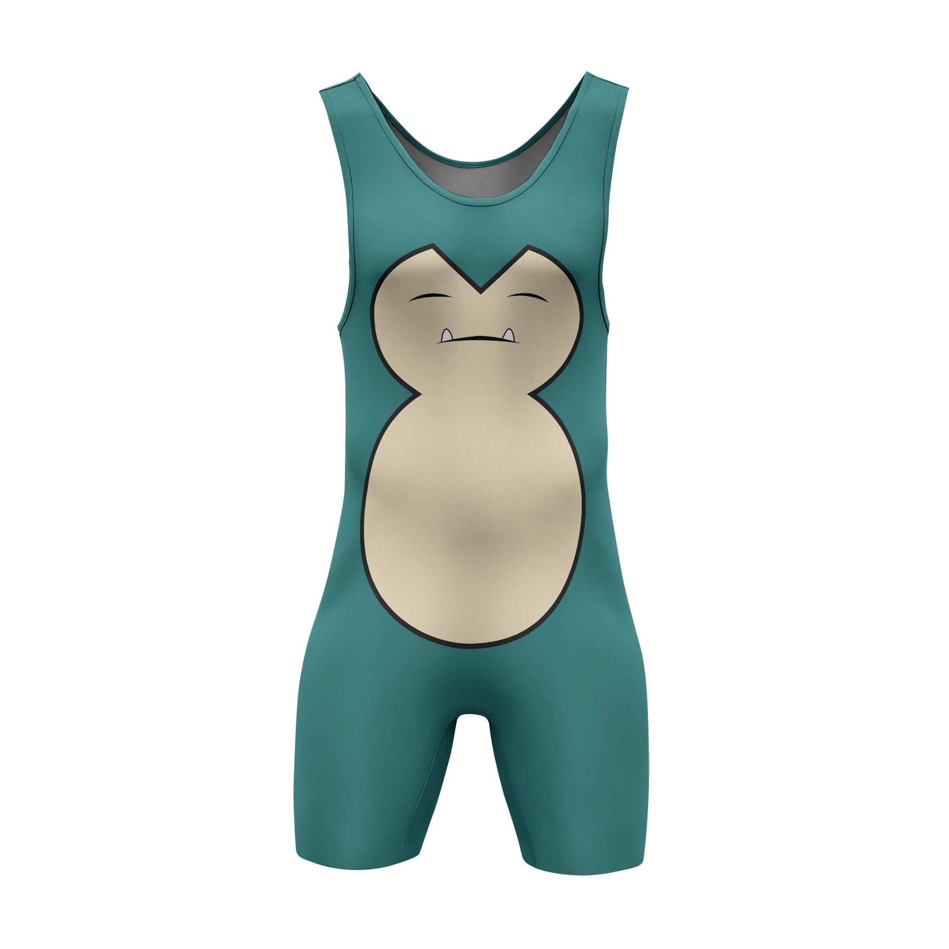 Pokemon Snorlax Face Wrestling Singlet