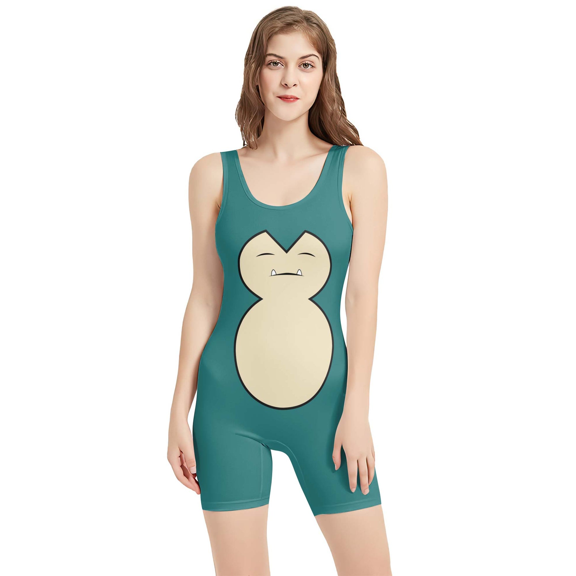 Pokemon Snorlax Face Wrestling Singlet