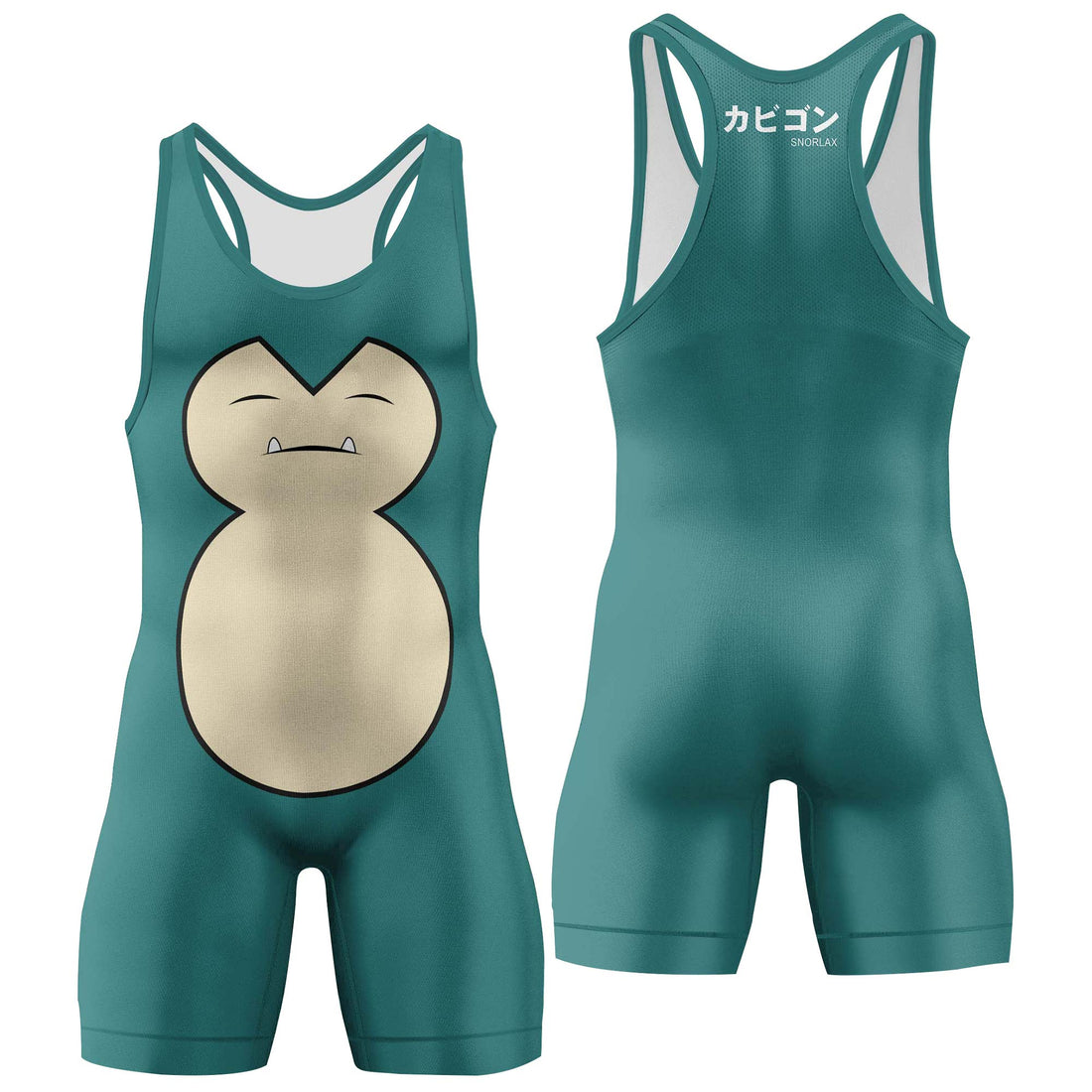 Pokemon Snorlax Face Wrestling Singlet