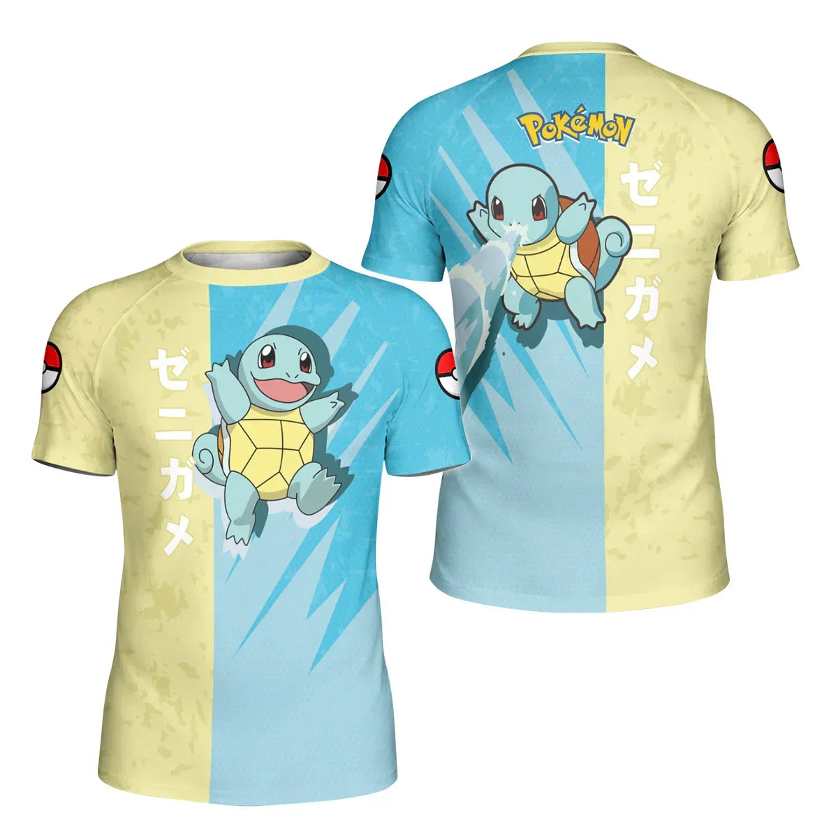 Pokemon Squirtle Water Gun Kids Rash Guard