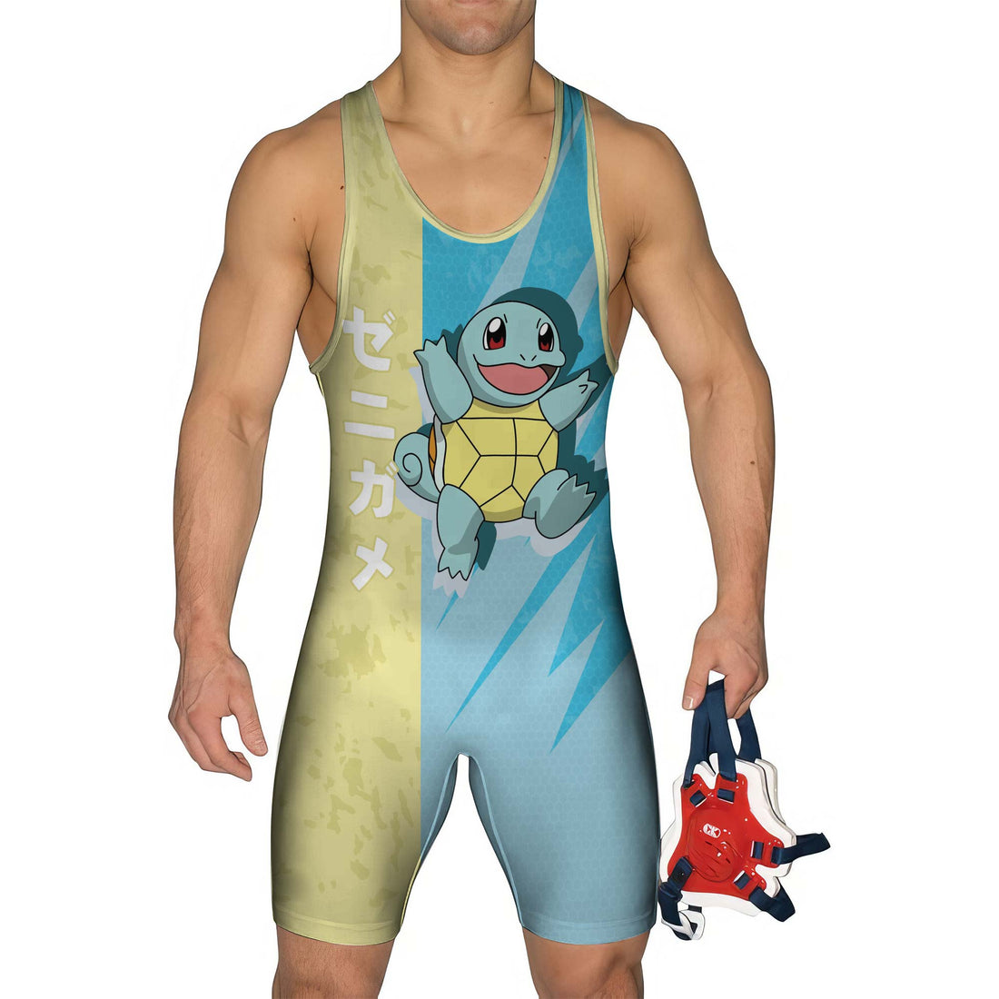 Pokemon Squirtle Water Gun Wrestling Singlet