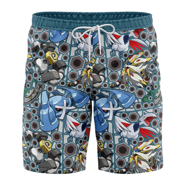Pokemon Steel Type Swim Trunks