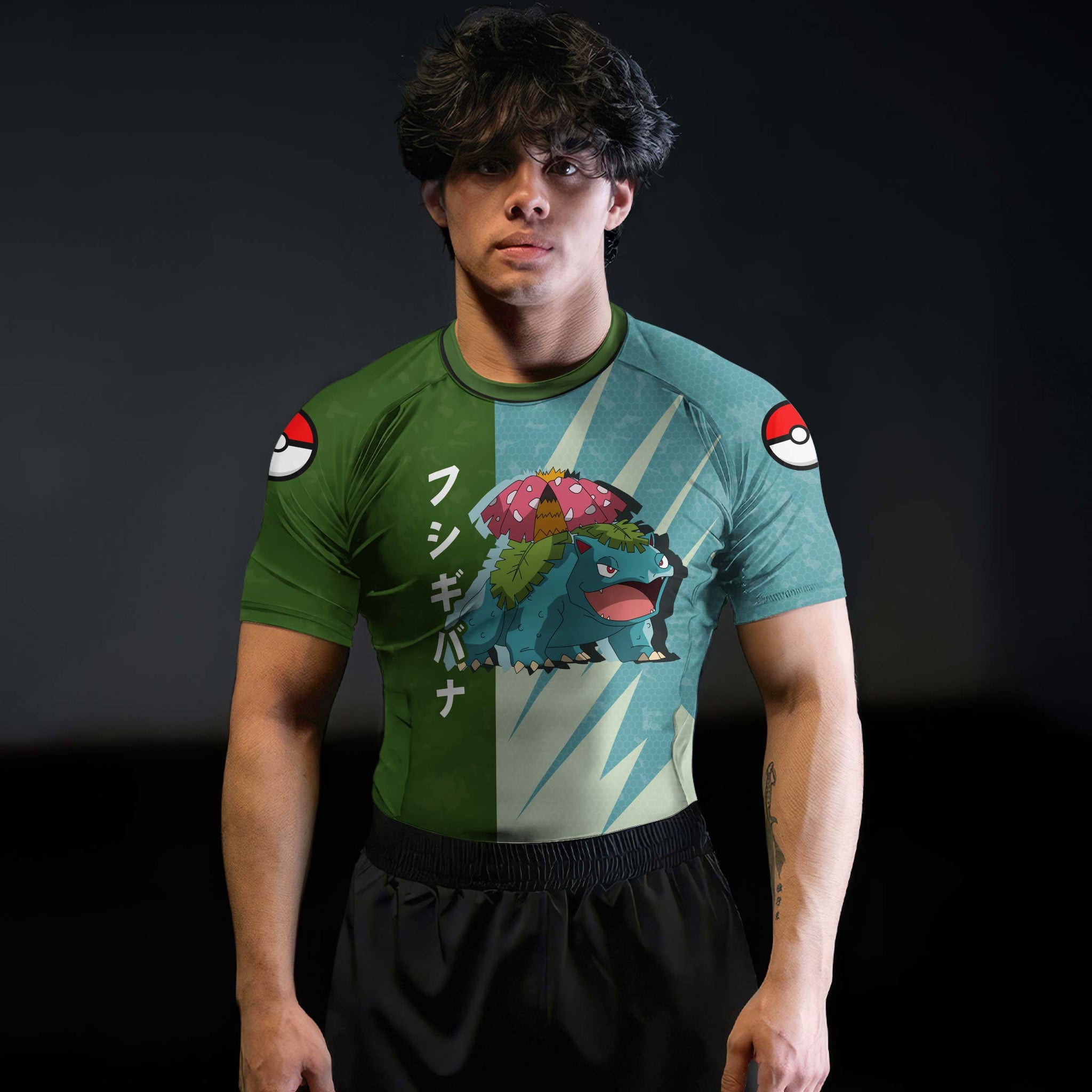 Pokemon Venusaur Vine Whip Rash Guard