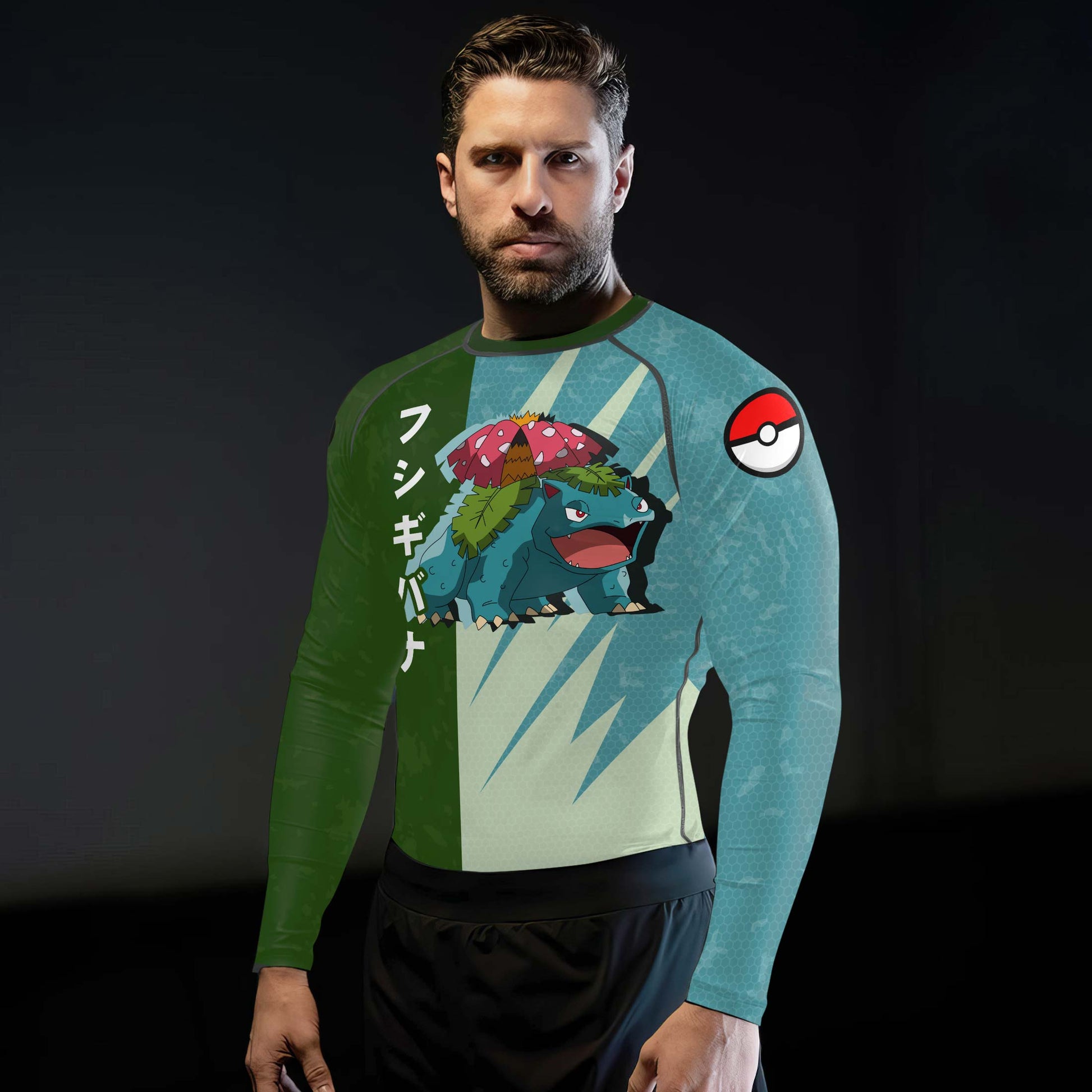 Pokemon Venusaur Vine Whip Rash Guard