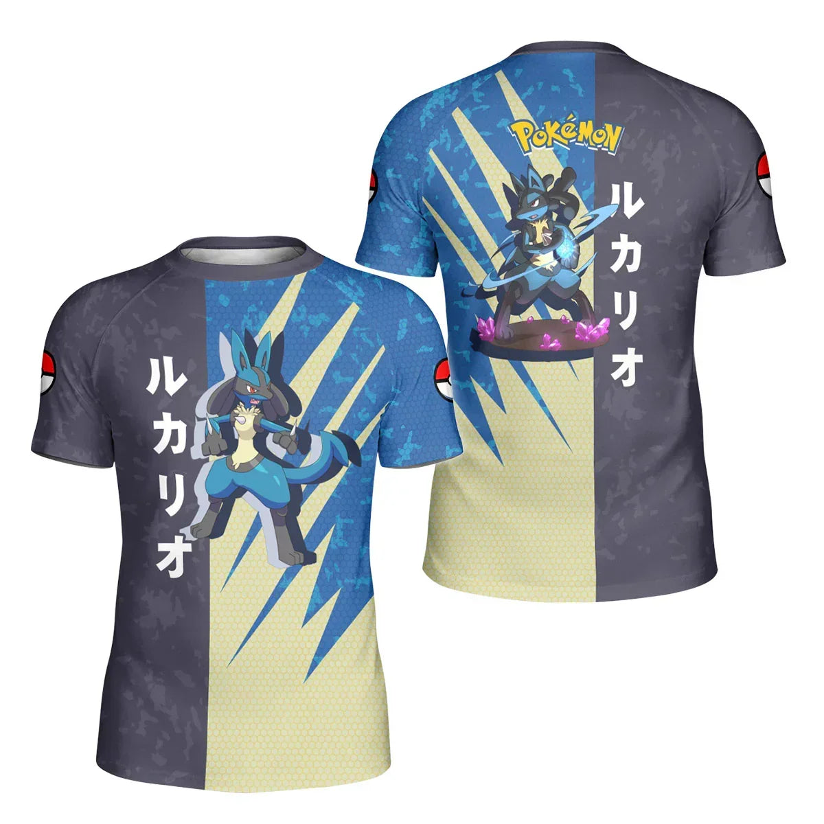 Pokemon Warrior Lucario Kids Rash Guard