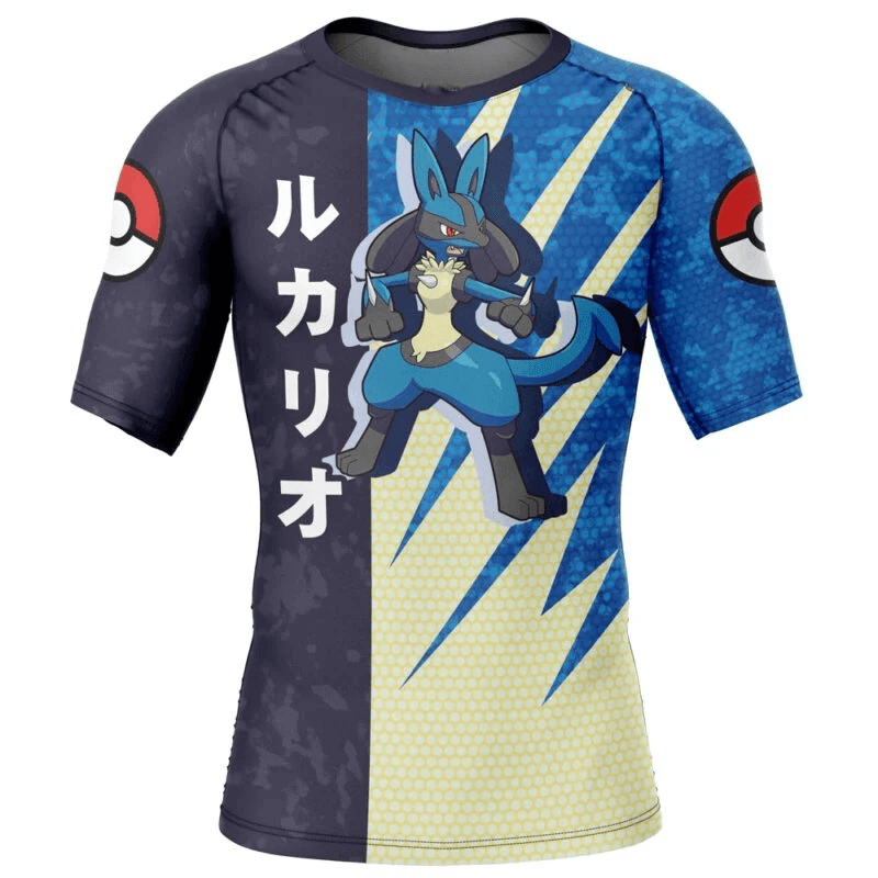 Pokemon Warrior Lucario Rash Guard