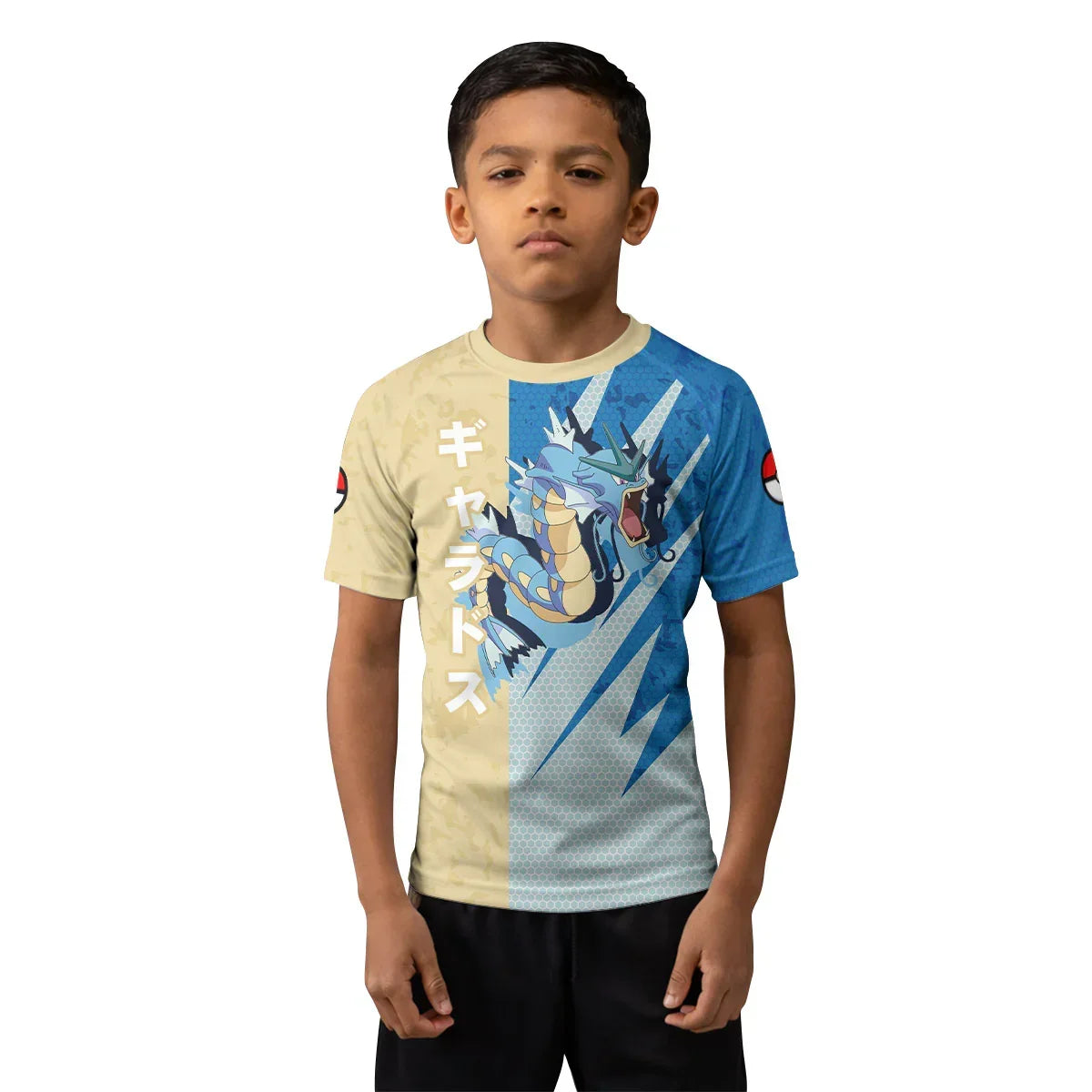 Pokemon Water Dragon Gyarados Kids Rash Guard