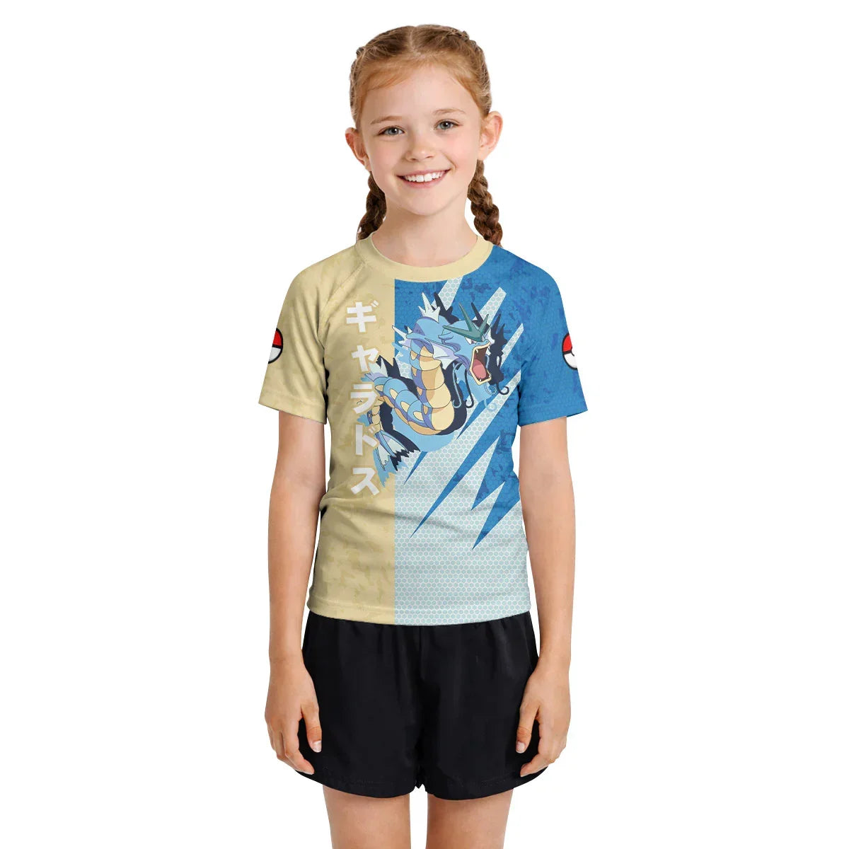 Pokemon Water Dragon Gyarados Kids Rash Guard