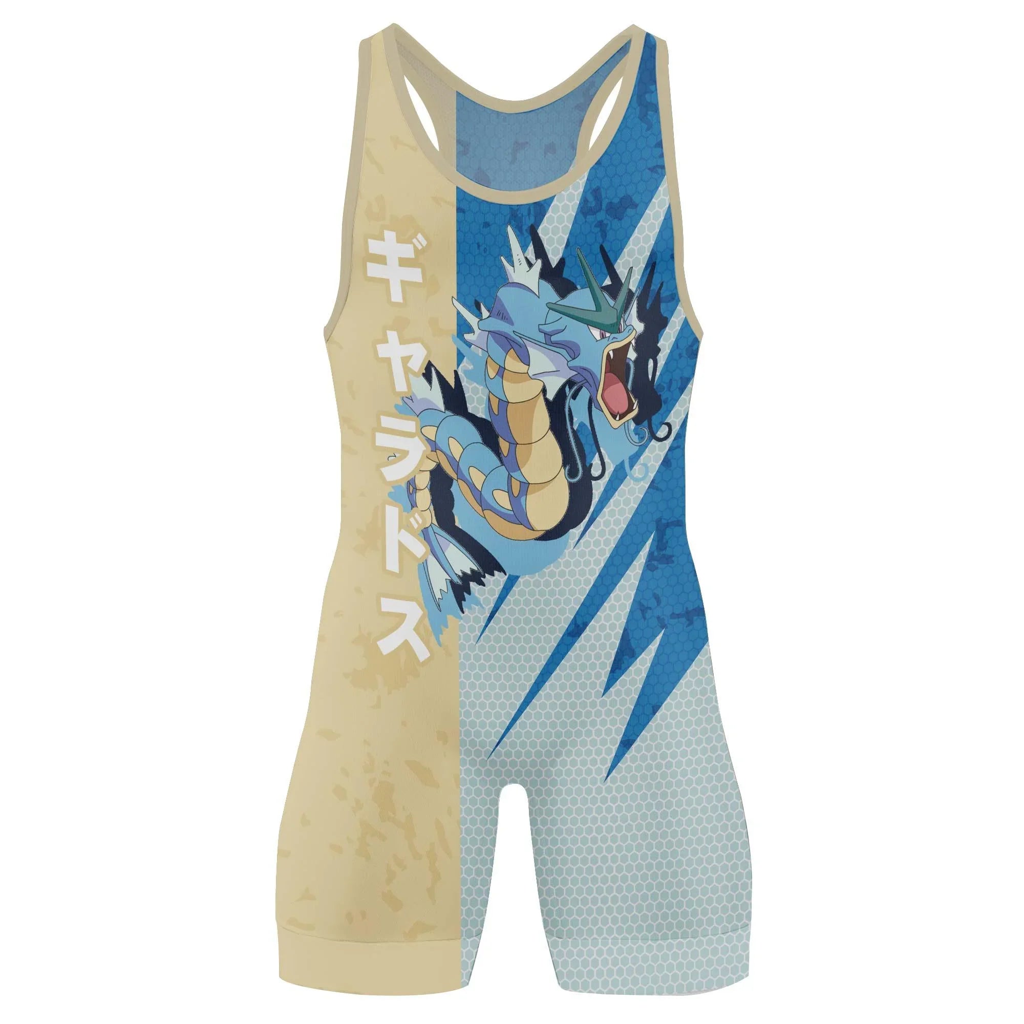 Pokemon Water Dragon Gyarados Wrestling Singlet | No-Gi Gear