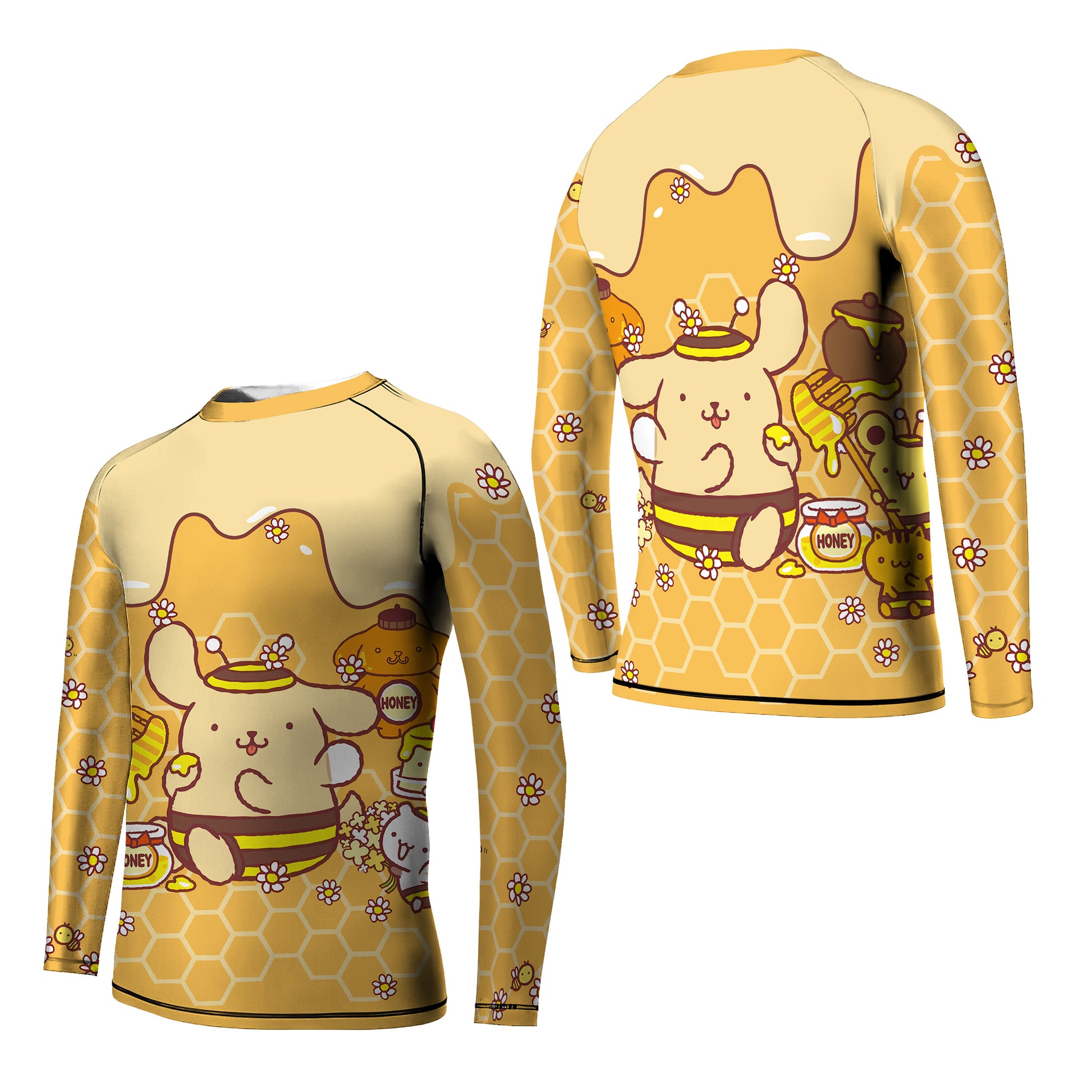 Pompompurin Honey Bee Kids Rash Guard