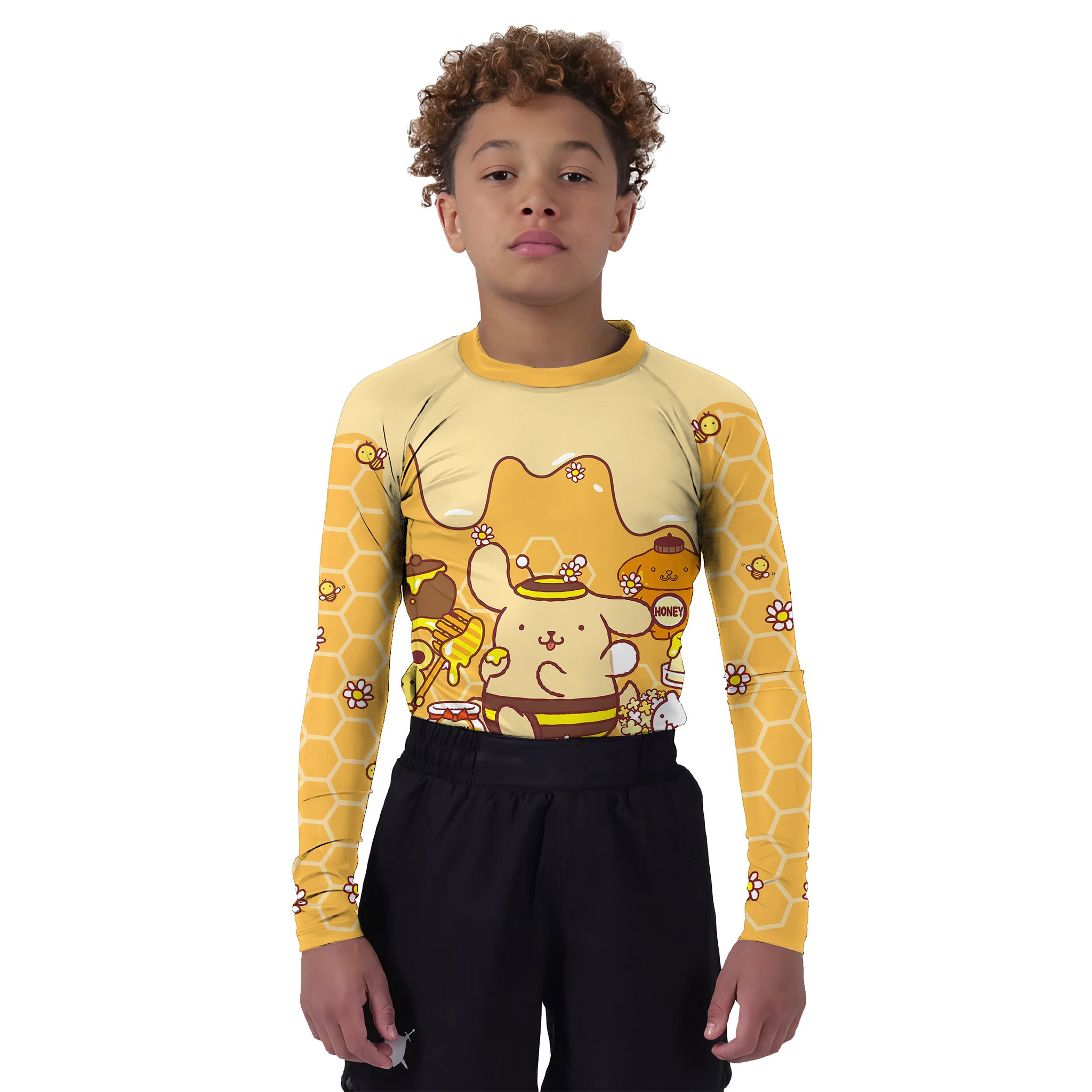 Pompompurin Honey Bee Kids Rash Guard