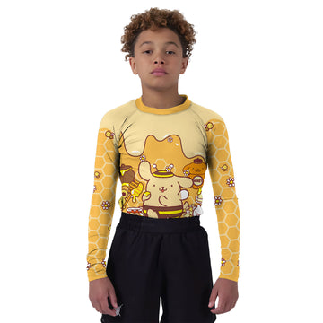 Pompompurin Honey Bee Kids Rash Guard