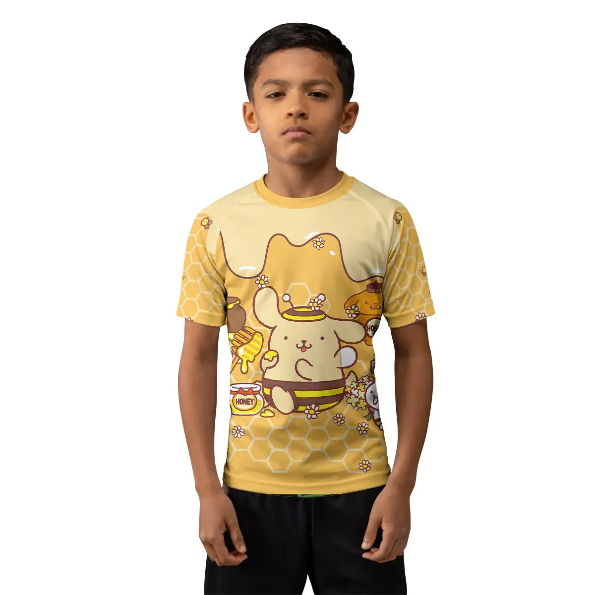 Pompompurin Honey Bee Kids Rash Guard