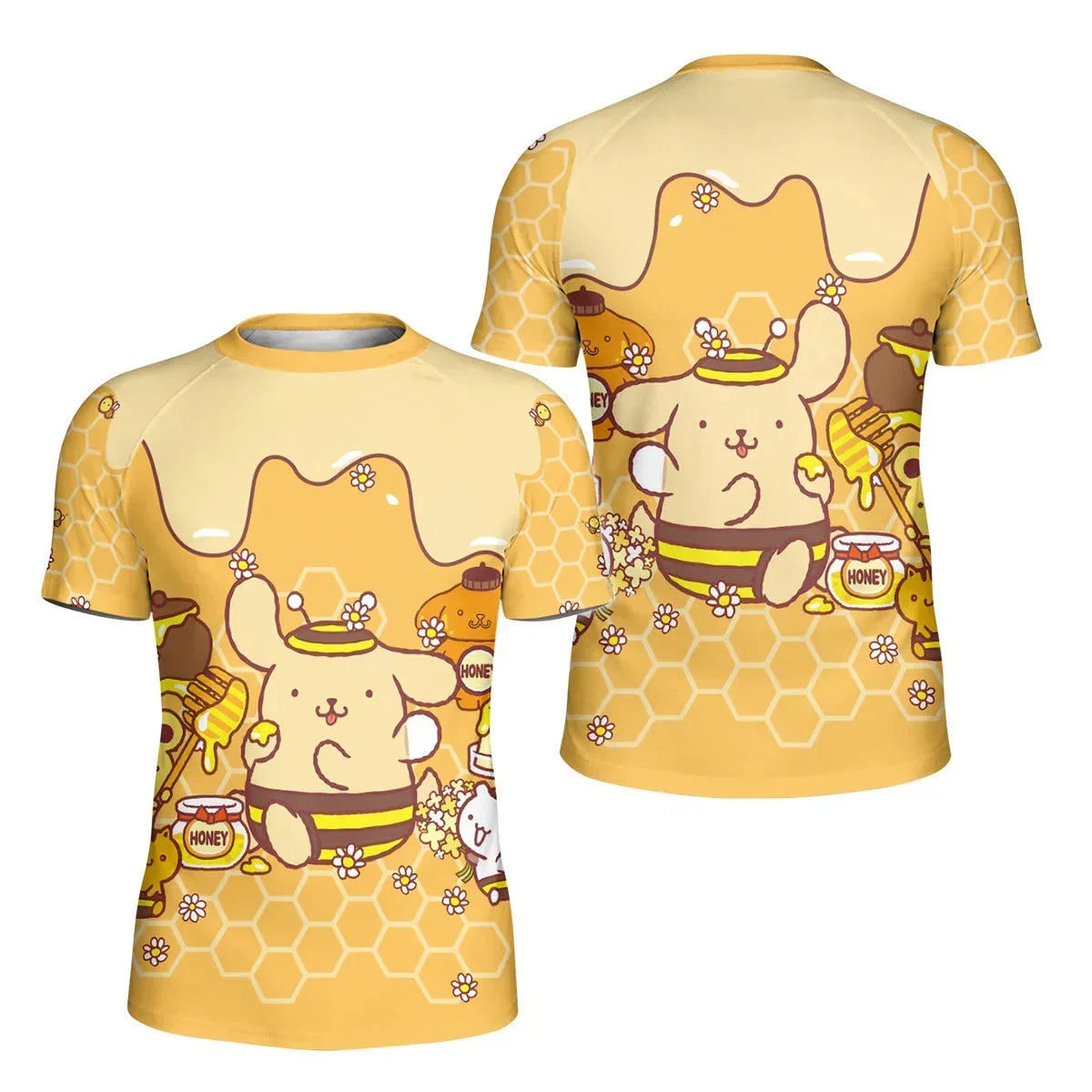 Pompompurin Honey Bee Kids Rash Guard