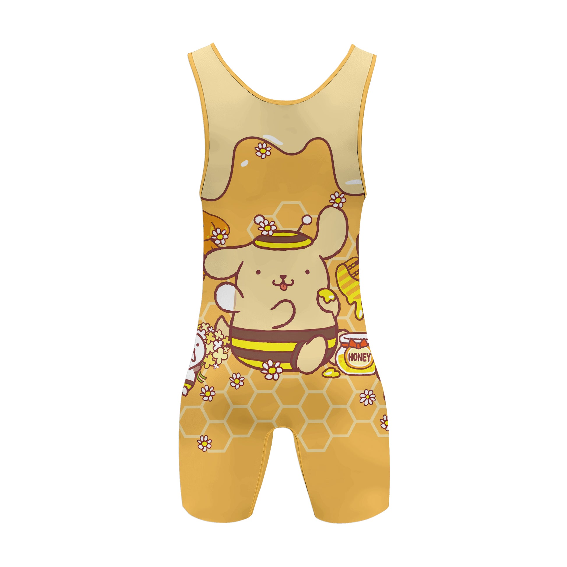Pompompurin Honey Bee Wrestling Singlet