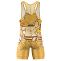 Pompompurin Honey Bee Wrestling Singlet