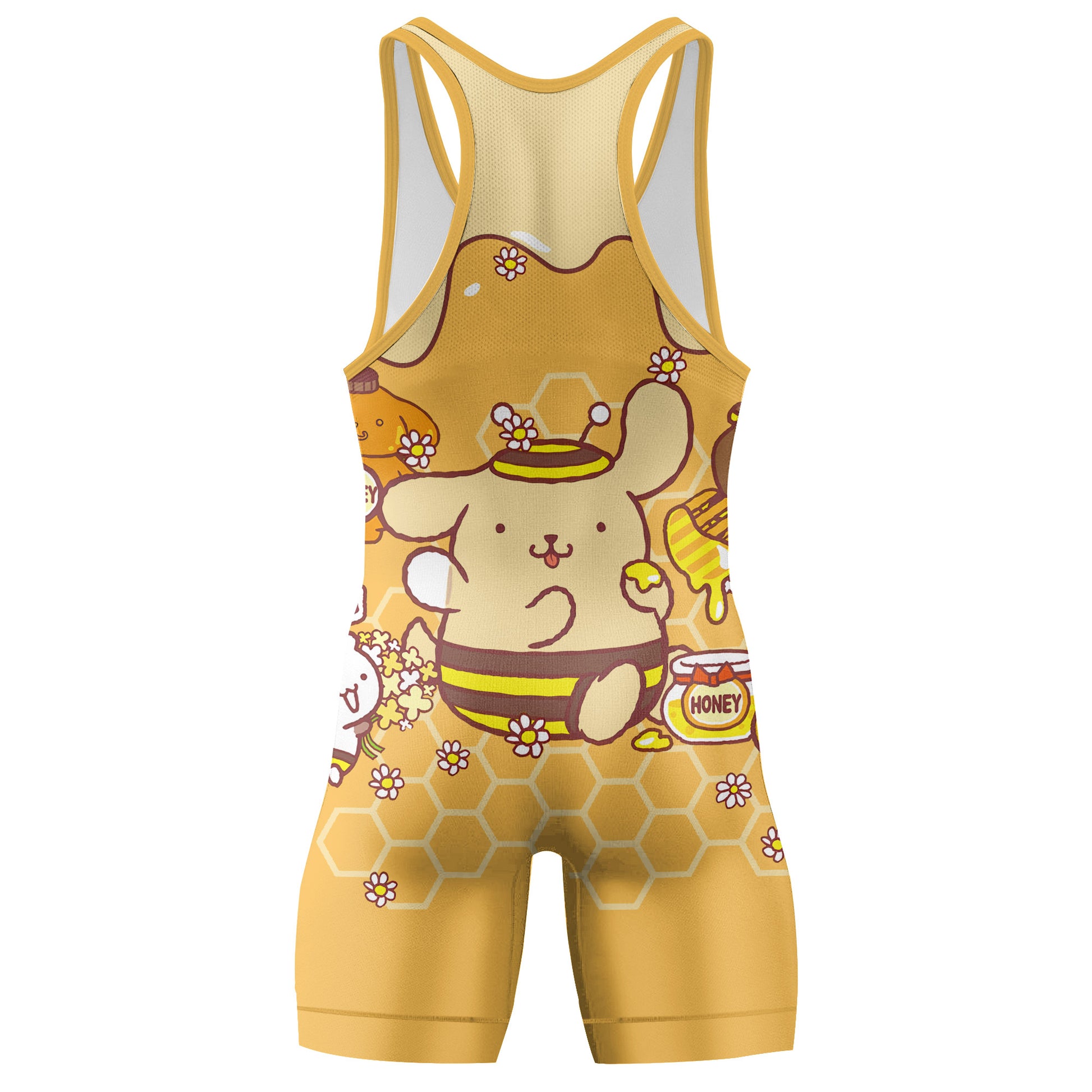 Pompompurin Honey Bee Wrestling Singlet