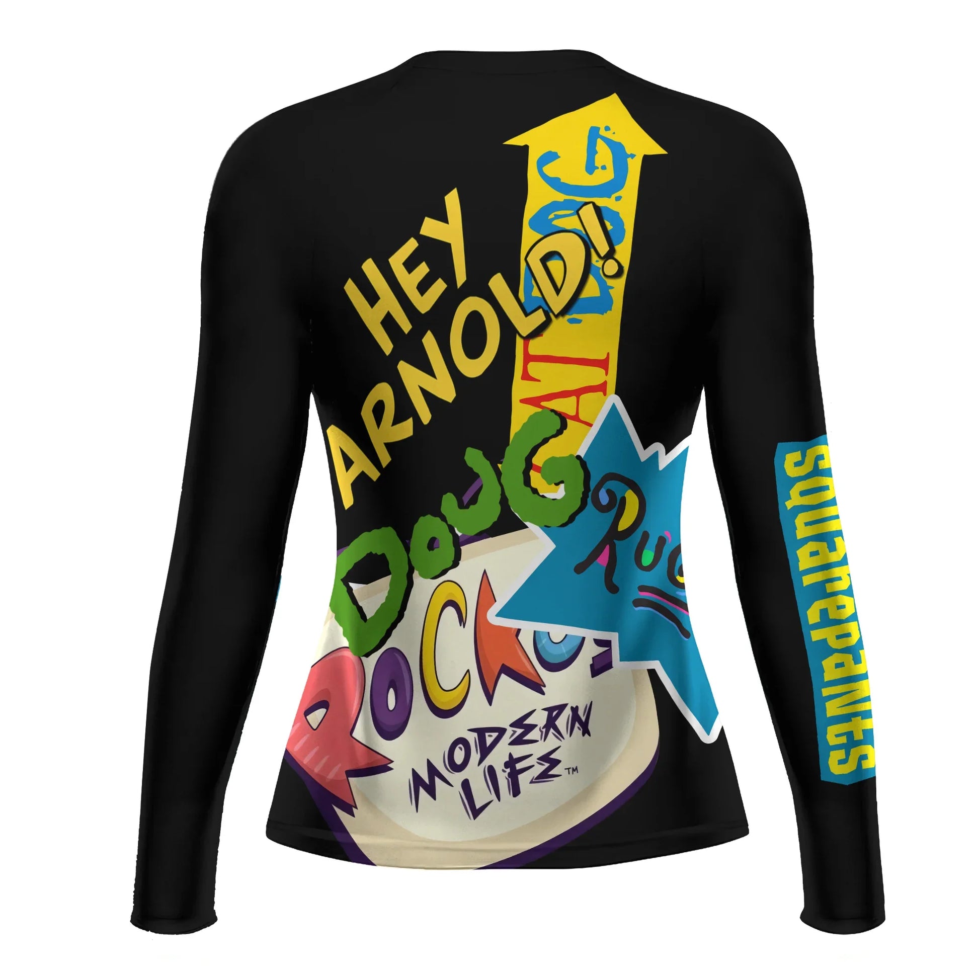 Pop Art Rocket Energy Black Rash Guard