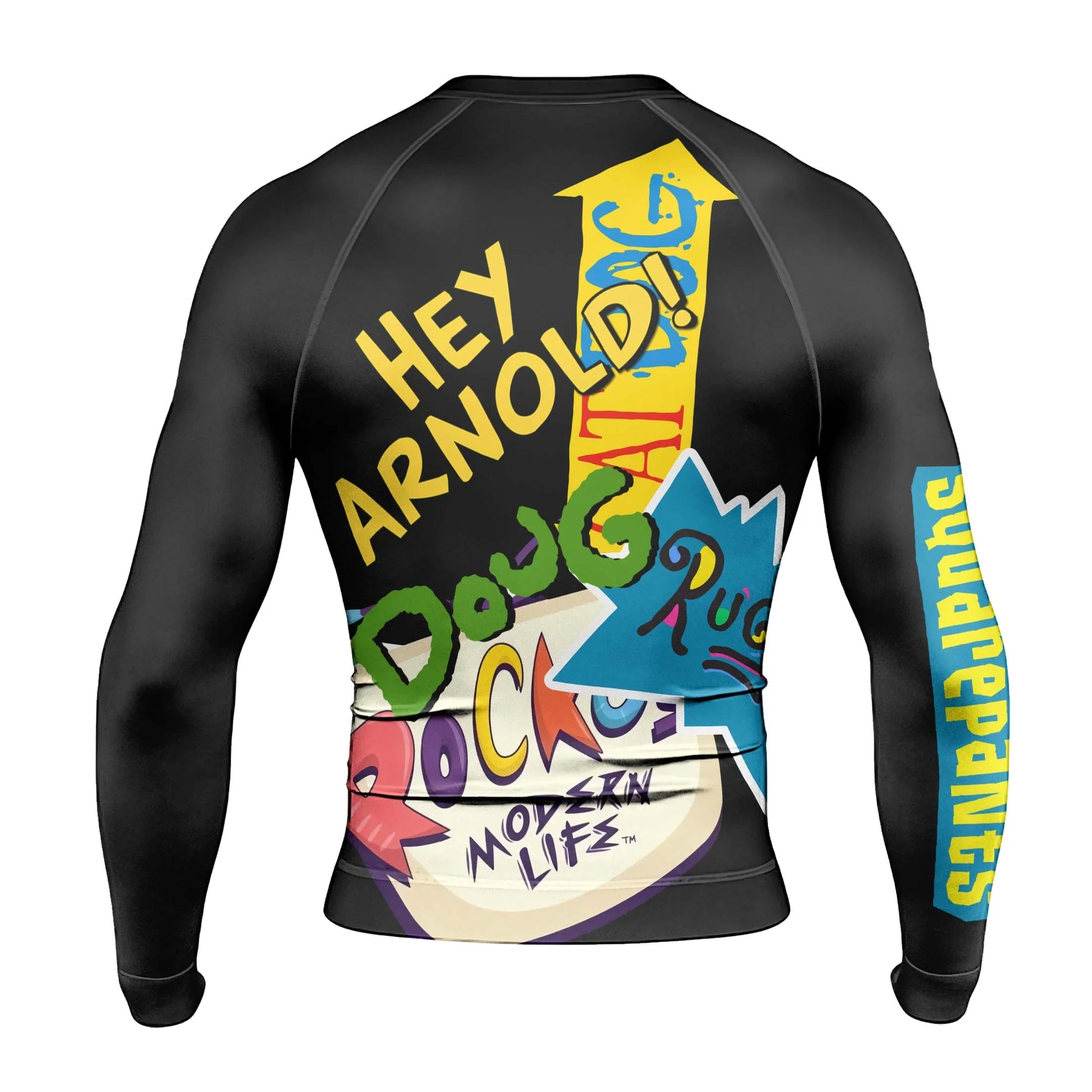 Pop Art Rocket Energy Black Rash Guard