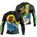 Pop Art Rocket Energy Black Rash Guard